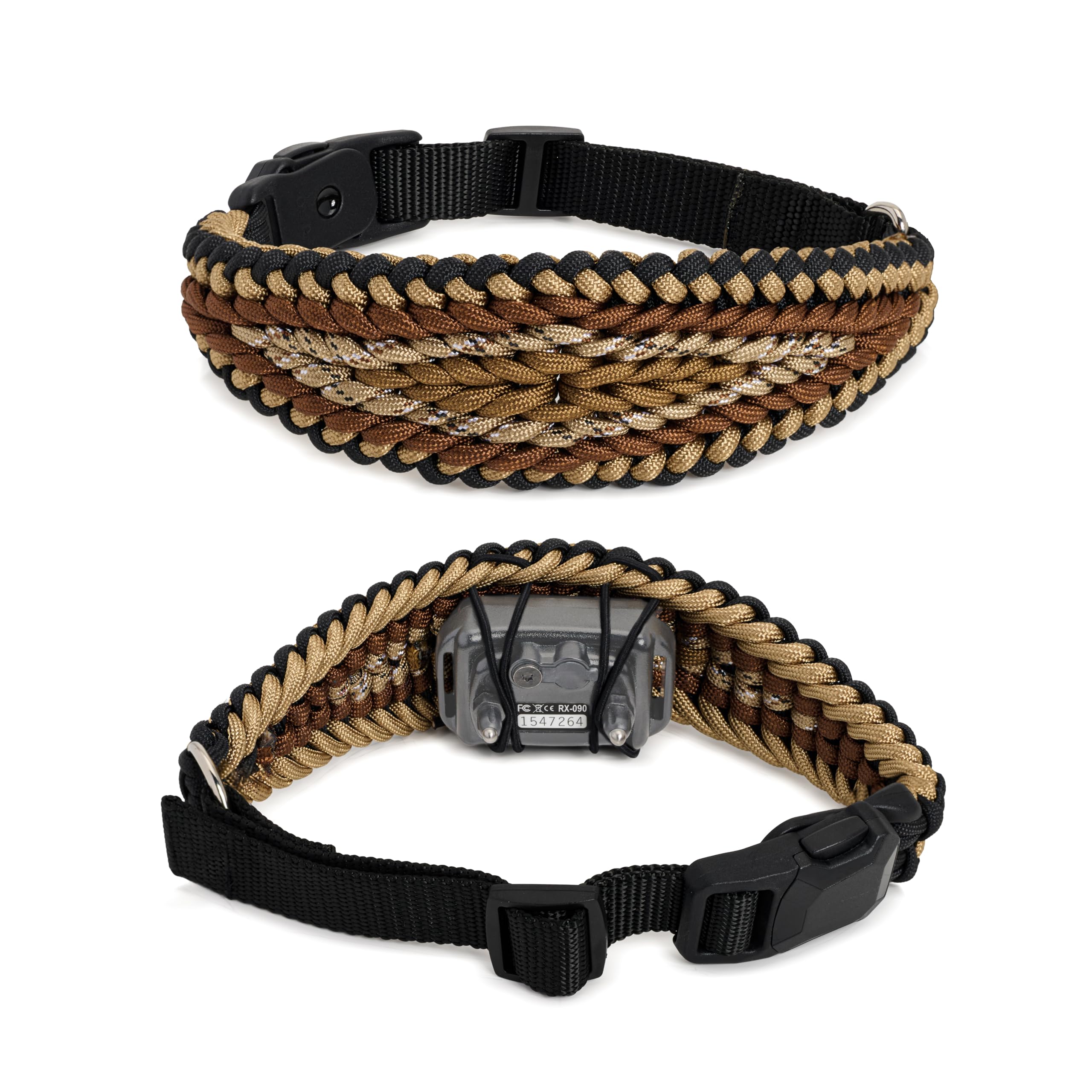 Ersatz-Halsband-Abdeckung für mittelgroße Hunde mit Halsumfang von 40,6–55,9 cm, verstellbare Nylonschnalle, Schnellverschluss-Schnalle, kompatibel mit Dogtra, Pädagogen, SportDog, Garmin, Bousnic