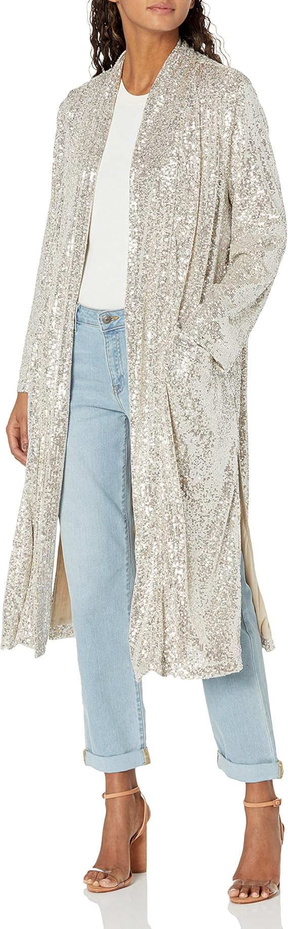glitter duster jacket