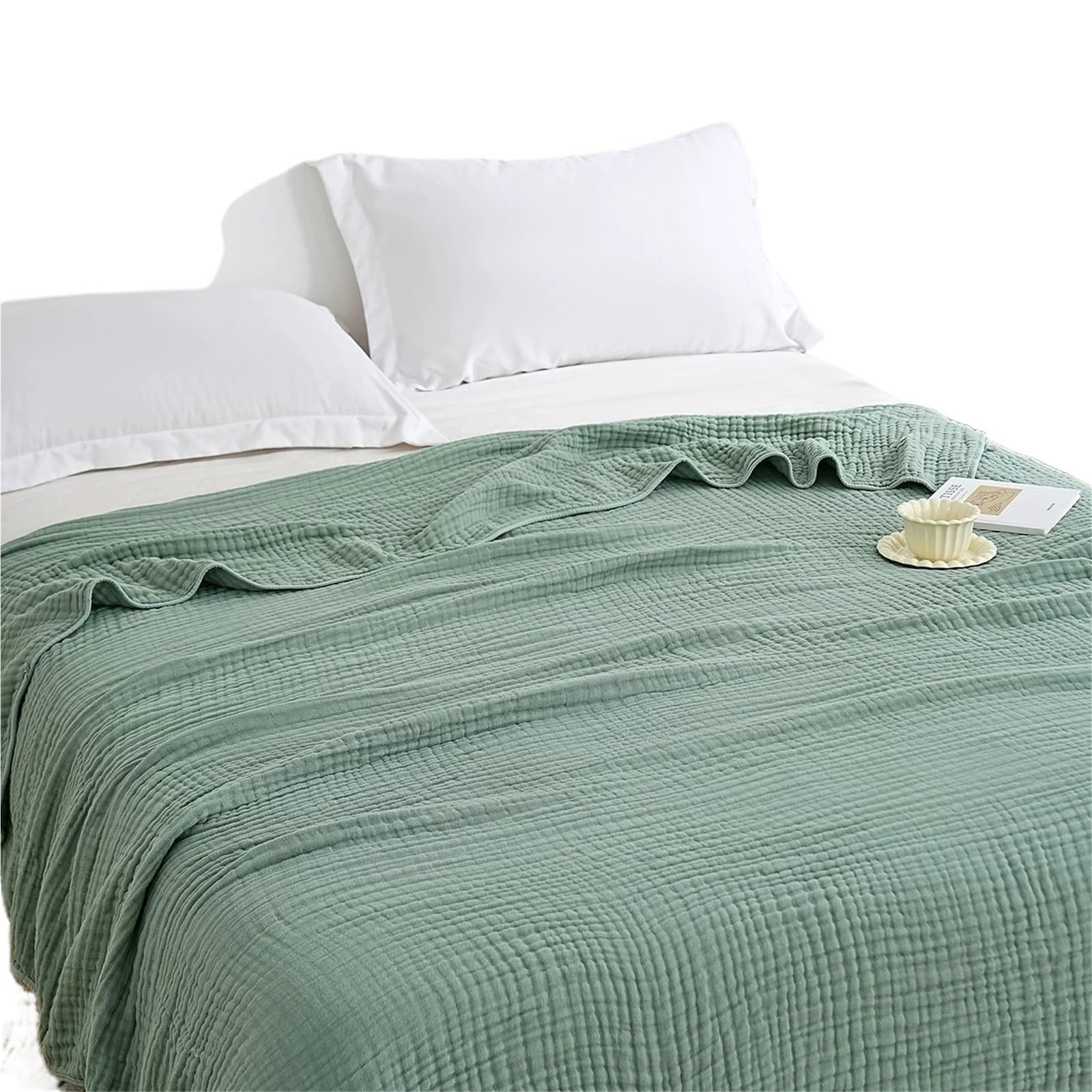 HKSDKABOP Cotton Muslin Throw Blanket, 6-Layer Gauze,Multicolor, Multiple Sizes(Color6,200x230cm)