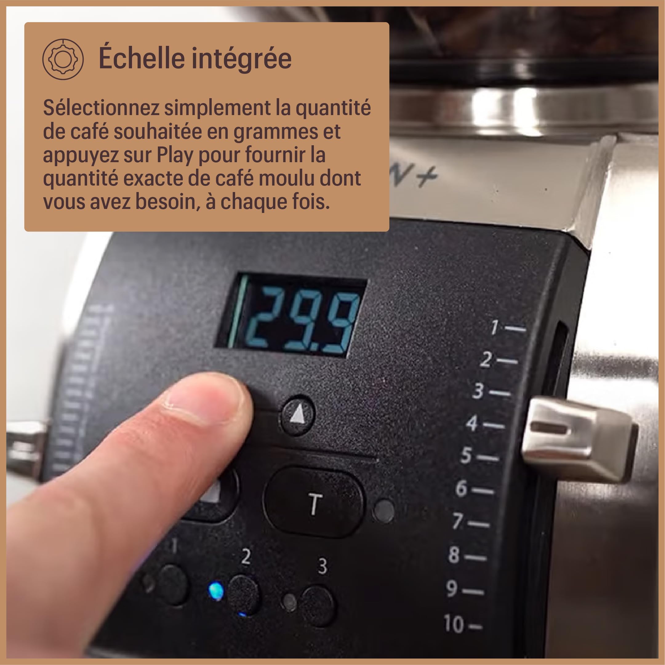 Baratza - Vario W+ 230V Coffee Grinder - Moulin à café électrique avec Fraises Plates en Acier de 54 mm - Programmable Individuellement pour Espresso, Cafetière, et Café Filtre - Noir