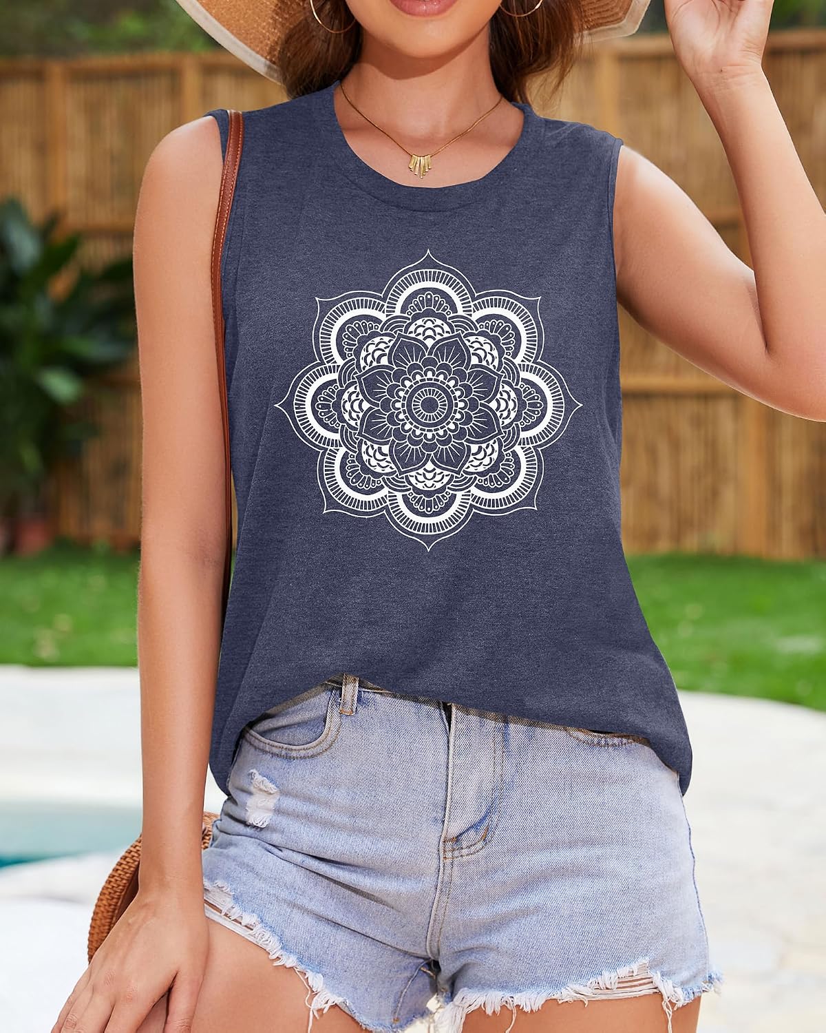 Womens Tank Tops Summer T Shirts Sleeveless Casual Loose Tunic Blouses 2026 thumbnail