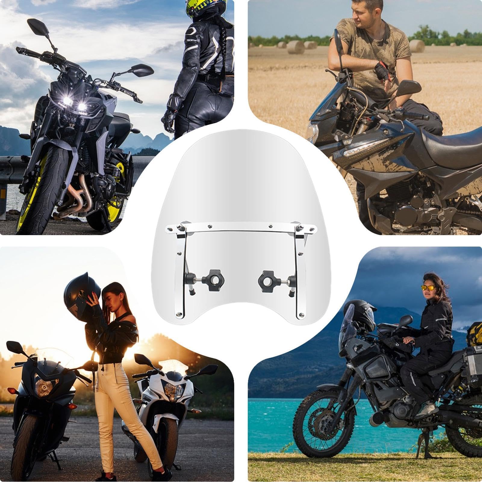 Deflettore antivento per moto, parabrezza per scooter | Parabrezza