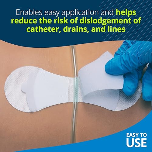 Miniatura 6 de TIDI Grip-Lok - Dispositivo de seguridad grande, paquete de 100, color blanco, material flexible, diseño de perfil bajo para mayor comodidad,