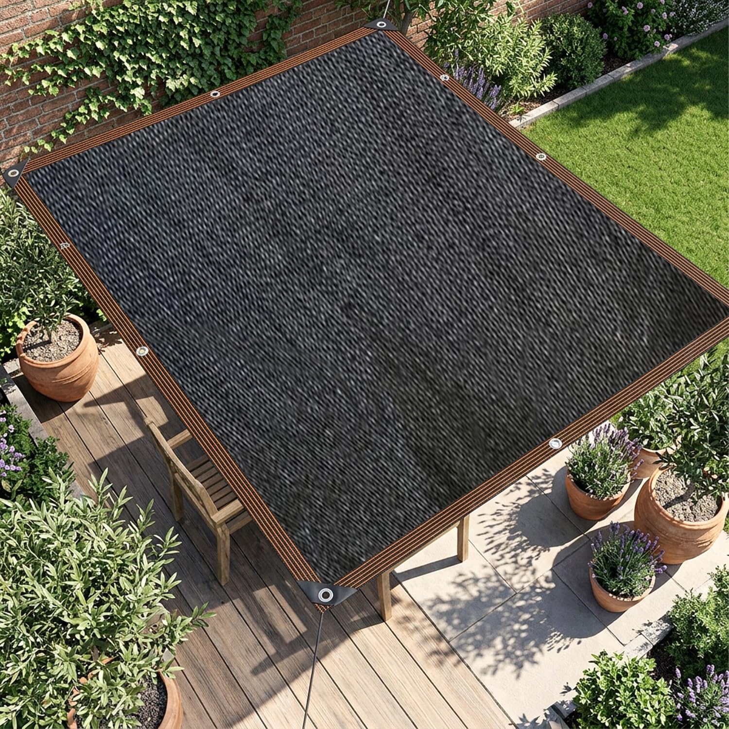 Anti-UV malla sombreadora jardin transpirable proteccion solar lonas para sombreado