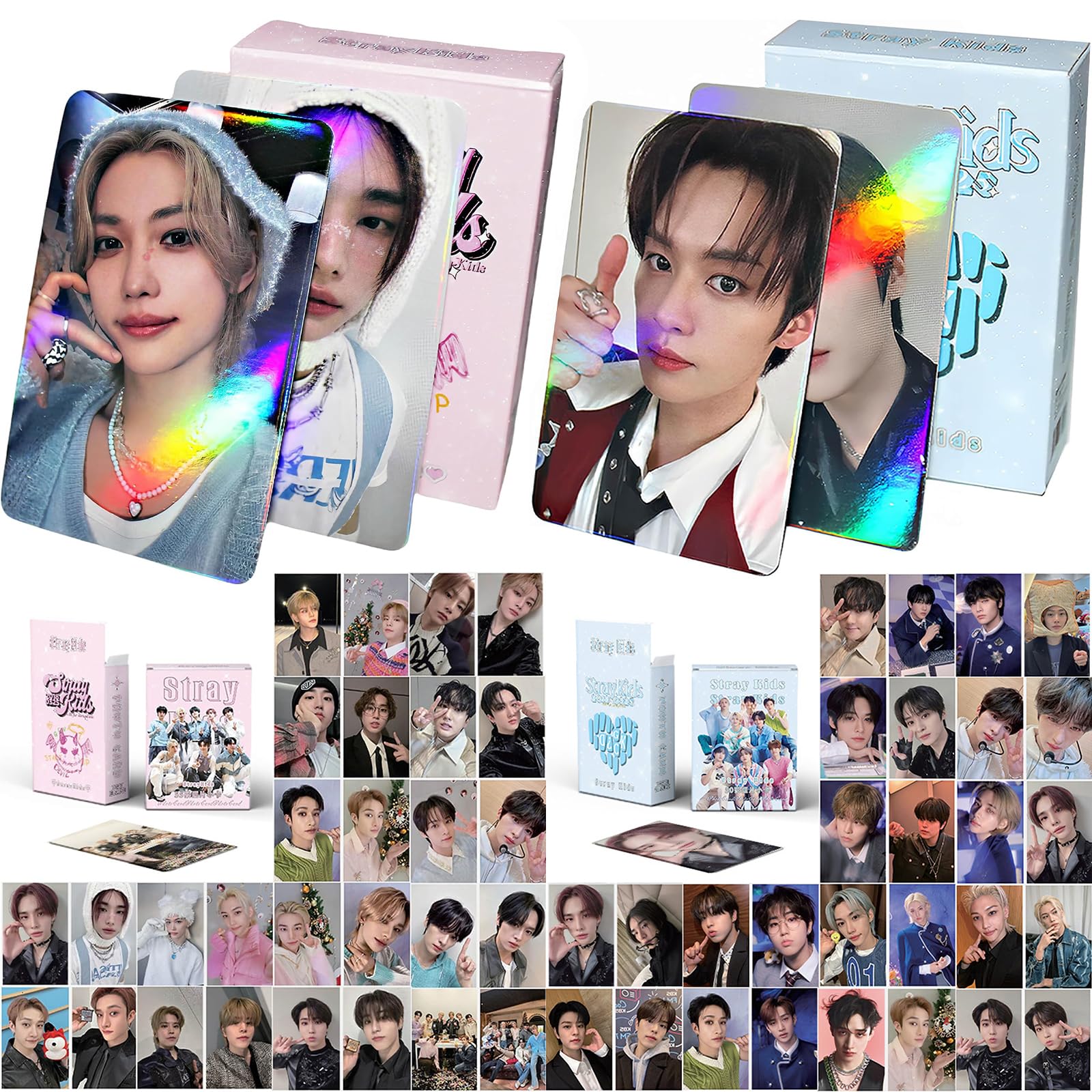 Amazon.co.jp: 2パック/100枚 Stray Kids フォトカードセット Kpop