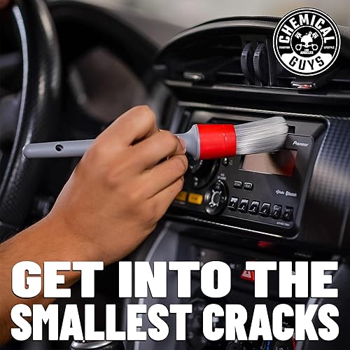 Miniatura 2 de Chemical Guys ACC600 - Juego de cepillos para detalles interiores todo en los detalles (ideal para automóviles, camiones, SUV, caravanas y más)