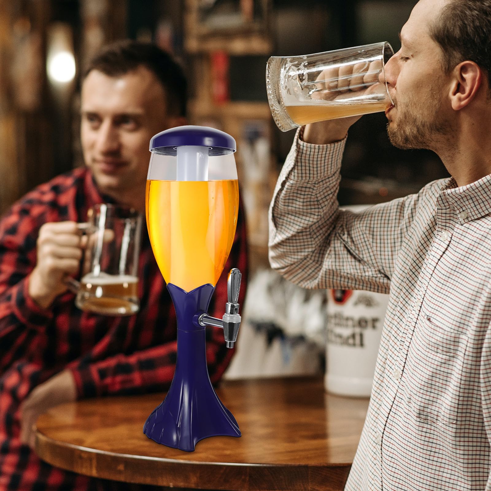 Getränkespender 1,5l aus ABS und PC mit Zuggriff für Bier und Cocktails