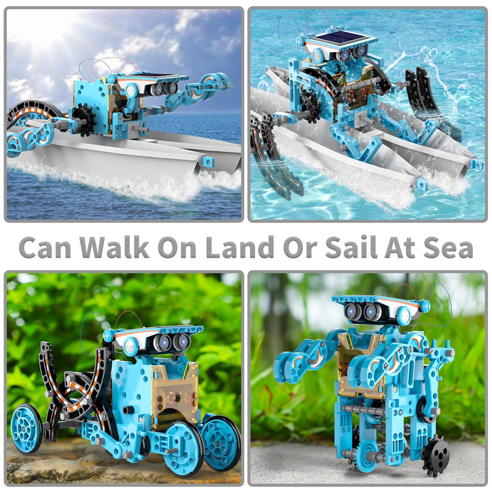 12-in-1 STEM Solar Robot Kit for Kids Age 8-12, DIY Educational Science Building Toys with Power Operation - Image 4