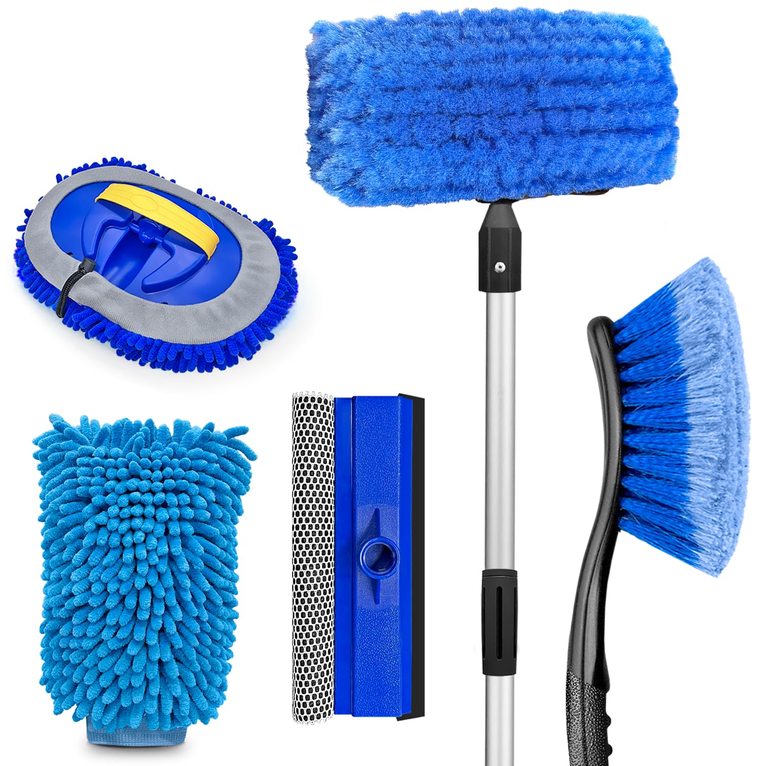 ARTIPOLY 65'' Five-Sided Car Wash Brush Kit