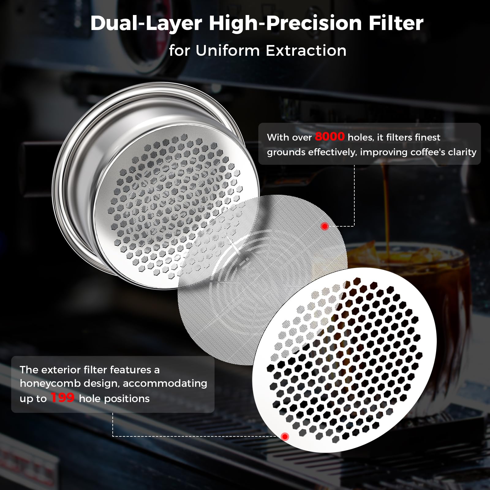 Normcore Panier Porte-filtre Double Couche De 54 Mm, Panier De Précision Haute Extraction De 18