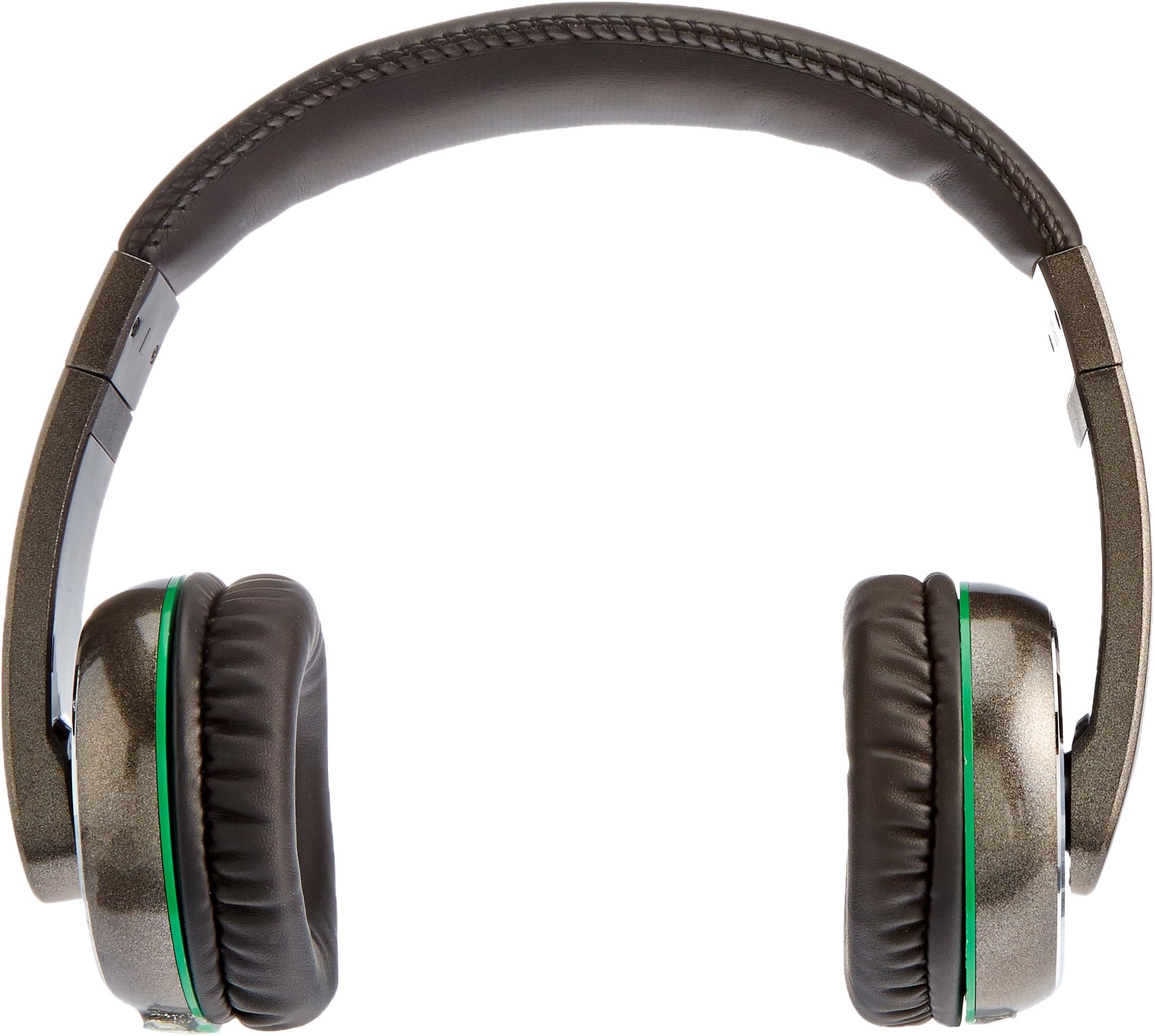 Egghead Headphone with In-Line Mic/Volume, Carrying Case and Colorful Detachable Green Cord, Black, EGG-IAG-1013-SO-AZGN