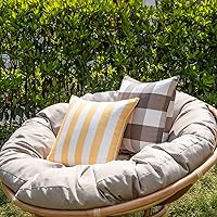 Vista 9 de MIULEE 12 x 20 rellenos de almohada para exteriores, juego de 2 almohadas resistentes al agua de alta calidad, relleno de espuma viscoelástica