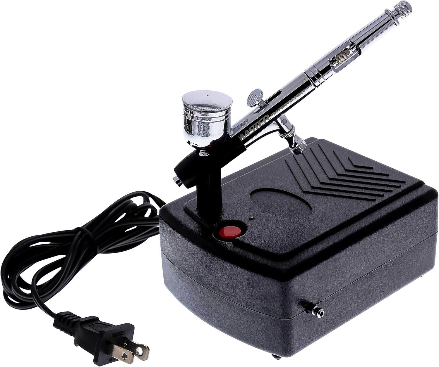 Master Airbrush Cake Airbrush Decorating Kit with Dual-Action Air brush, Mini Compressor, 4 Chefmaster Food Colors, Hose, Storage Case and How-To-Airbrush ARC Link Card