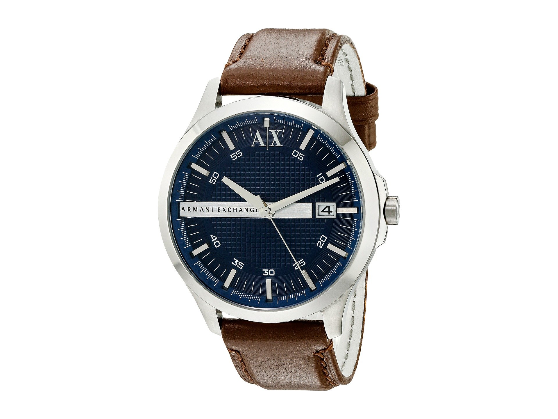 A|X Armani Exchange Men's Watch with Three-Hand Analog Display and Date Window, Watch for Men with Stainless Steel or Leather Band