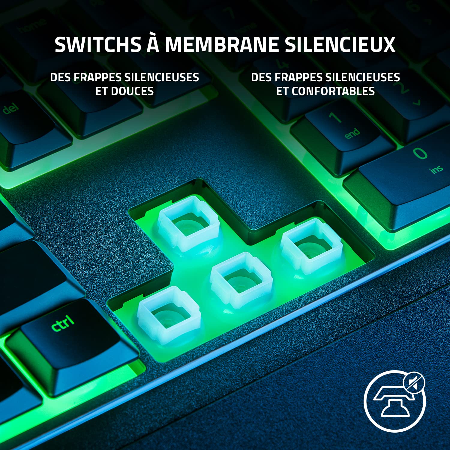 Razer Basilisk V3 X Hyperspeed - Souris Gaming sans Fil Noir & Ornata V3 X - Clavier Gamer à Profil Bas Clavier AZERTY | Noir