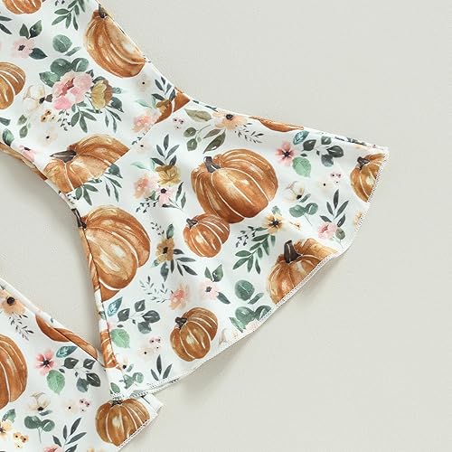 Miniatura 5 de Kupretty Ropa de otoño e invierno para bebé niña, sudadera con cuello redondo y pantalones acampanados, conjunto de trajes de Halloween