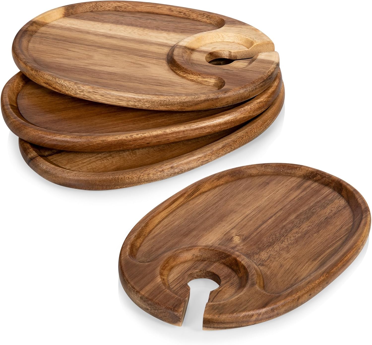 PICNIC TIME Toscana Wine Appetizer Plates (Set of 4)