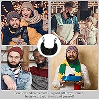 Vista 7 de eBoot 3 Piezas Gorras de Barba Gorro de Barba para Hombres Bandana Cubiertas de Cabello Facial Gorros Protectores Ajustables Gorras de Gorro Regalo