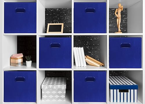 Vista 11 de Simple Houseware - Cubos plegables para almacenamiento, con asas Gris