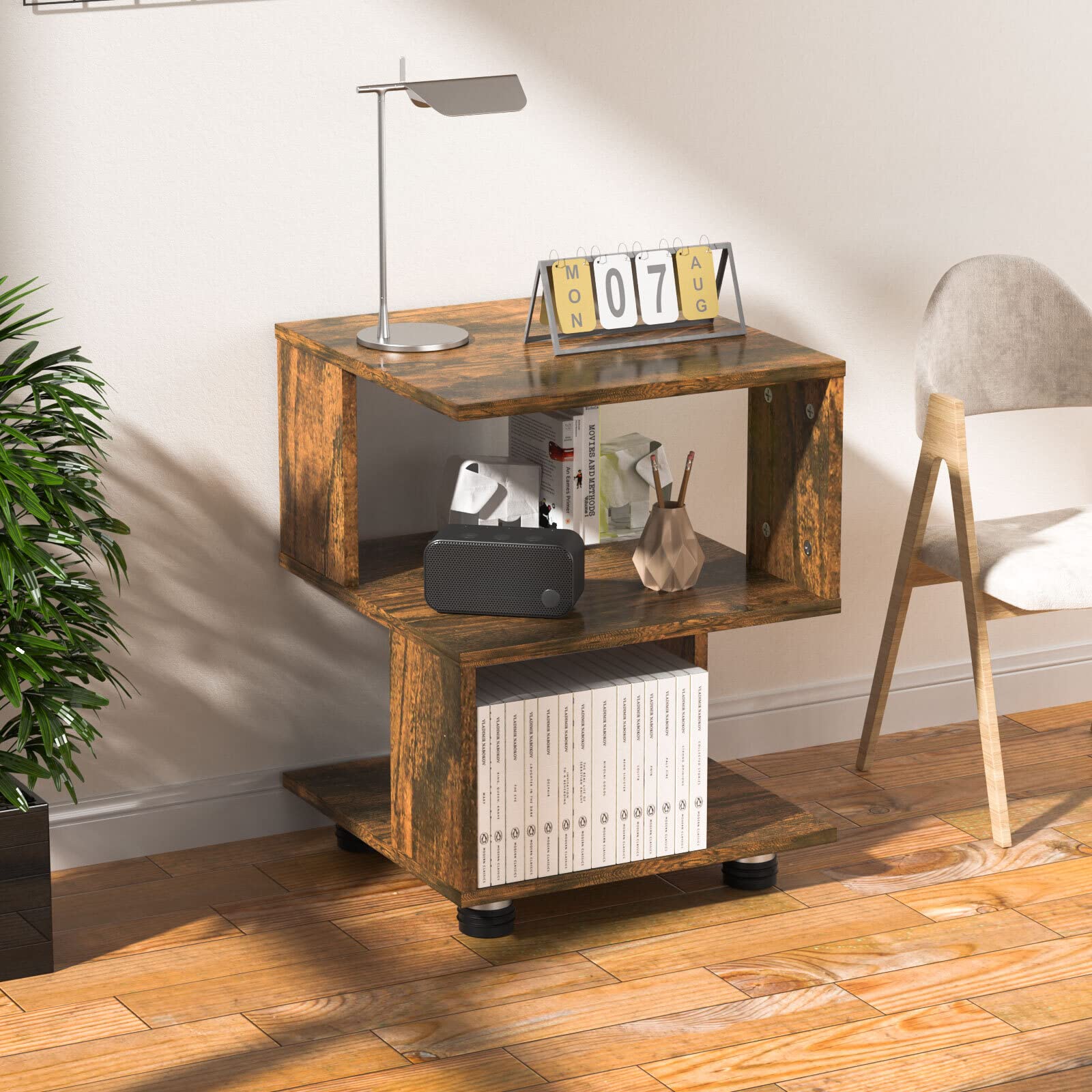 Amazon.com: BROWN-BROWN Nightstand, Japanese Tatami Style Small