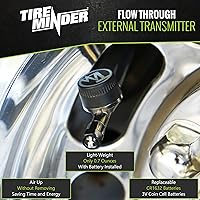 Vista 4 de TireMinder i10 RV TPMS con 4 transmisores de flujo pasante, negro