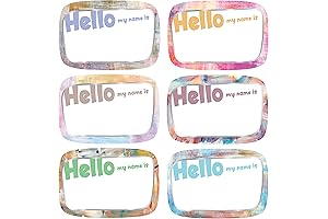 Easykart Start with Hello Name Tag Stickers for Organization