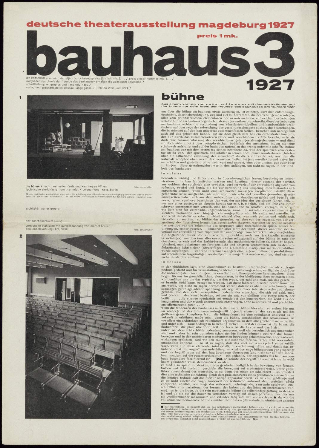 BAUHAUS JOURNAL 1926–1931: facsimile edition