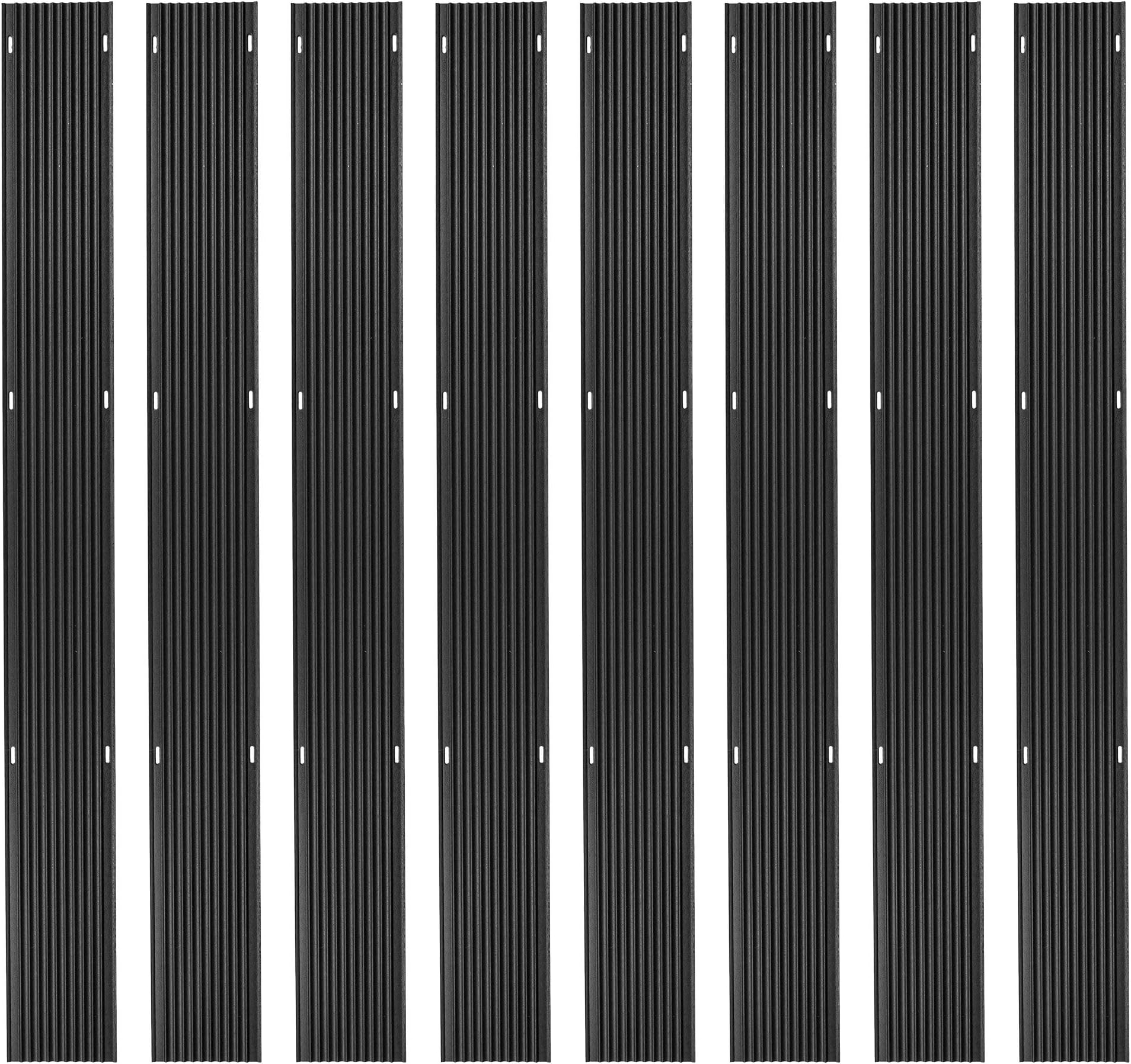 Black Ice 5-Foot Snowmobile Ski Guides - HDPE Trailer and Truck Bed Guide Glides for Sled Loading, Low-Profile Floor Mount Snowmobiling Accessories