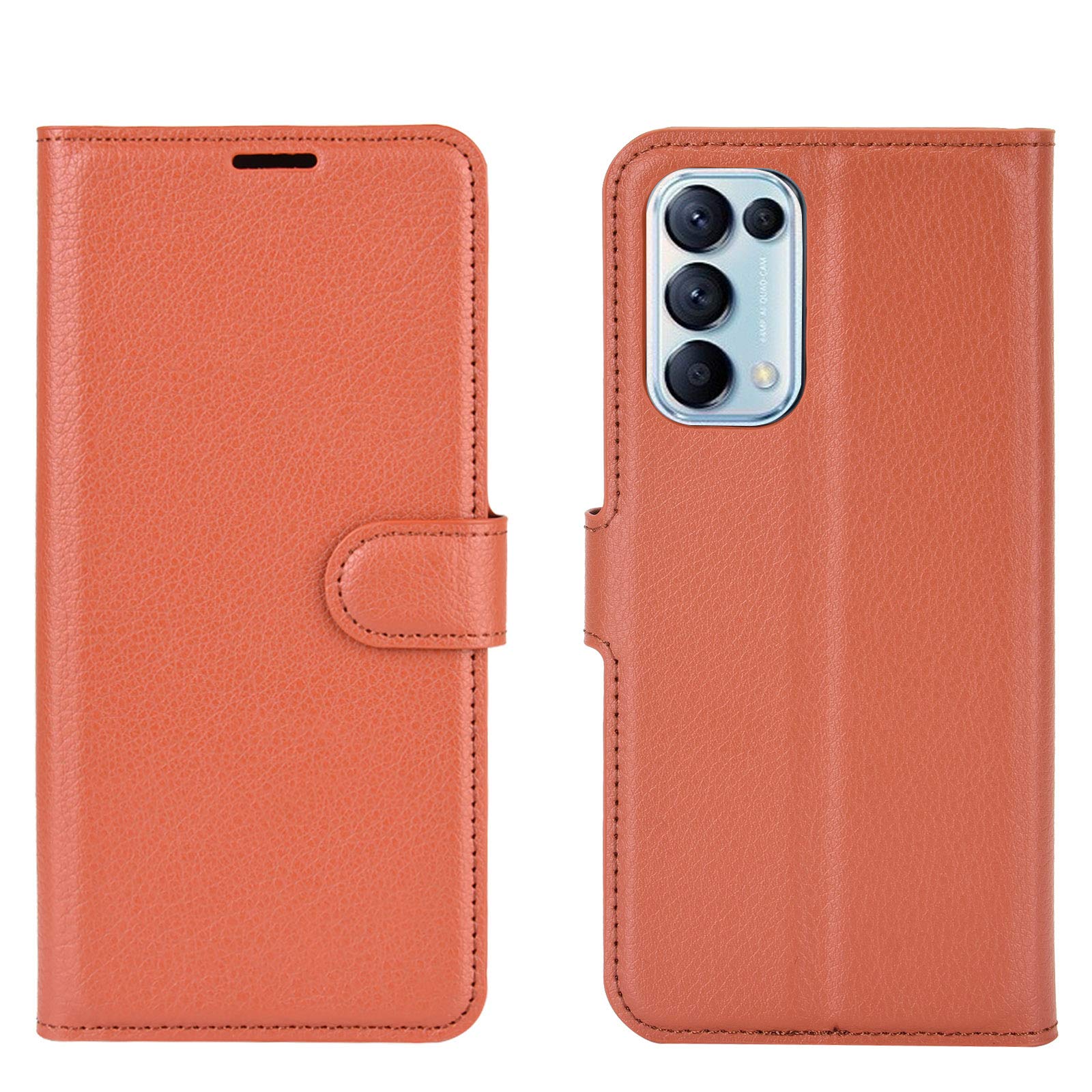 Custodia Portafoglio Fertuo Per OPPO Find X3 Lite 5G - Pelle PU, Porta Carte, Kickstand, Viola - Foto 3