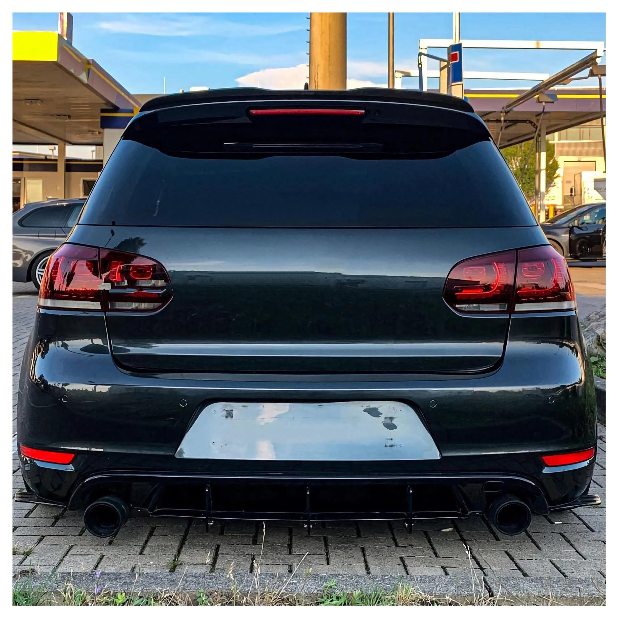 Per VW Golf V GTI R32 03-08 Spoiler tetto posteriore ala lucido nero