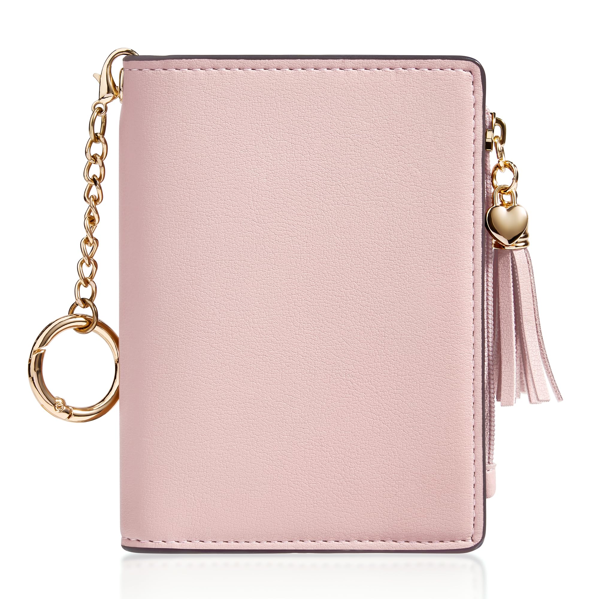 Gostwo Small Wallets for Women, Stylish Womens Wallet with ID Window, Zippered Coin Pocket and Tassel. Cute RFID Wallet for Women, ideal for Teen