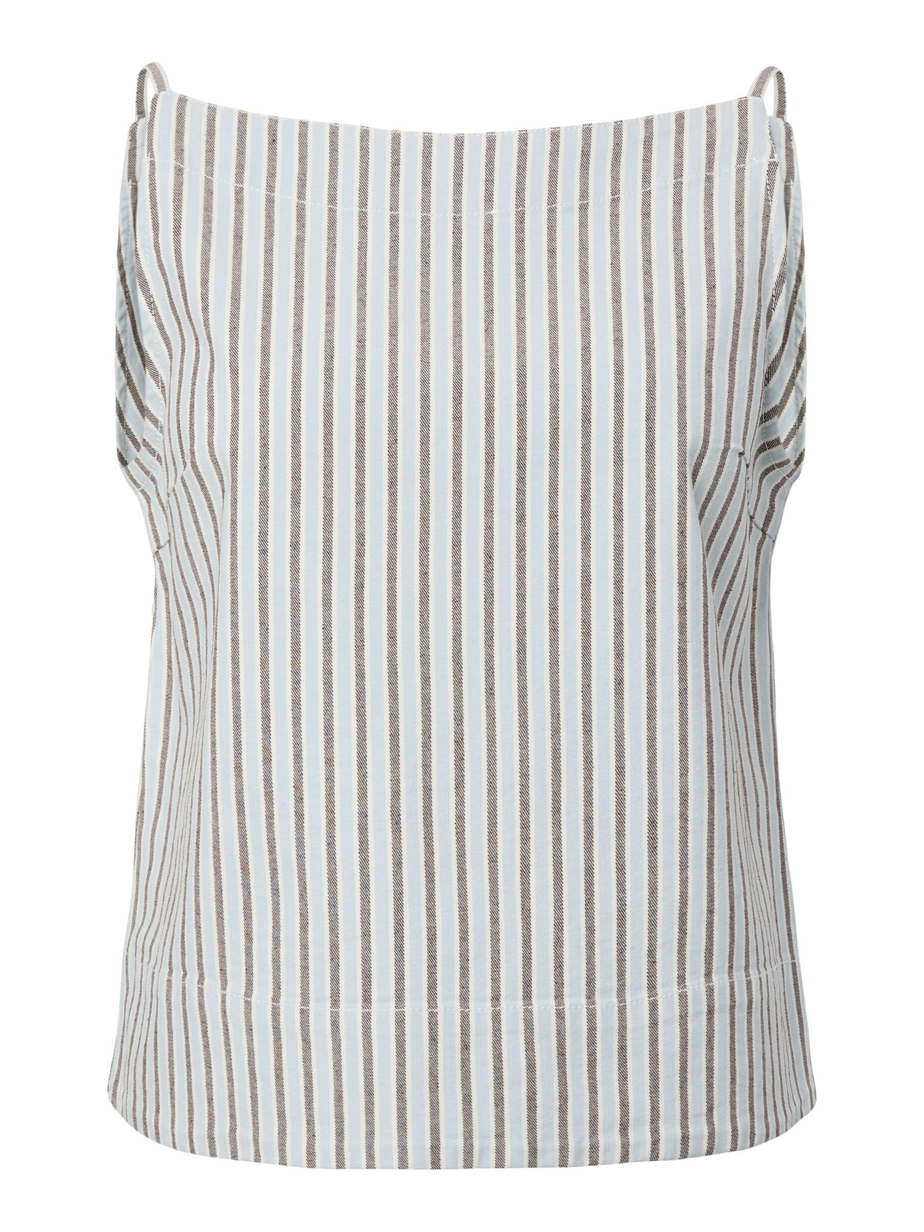 Pieces Pcbillo SL Square Denim Top Confortable en Coton - 8