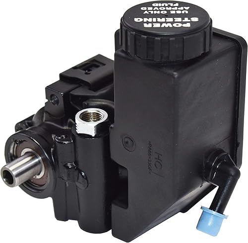 Miniatura 2 de A-Team Performance - Bomba de dirección asistida Saginaw Serie TC Aluminio Tipo II con Depósito Integral - Compatible con GM (negro)