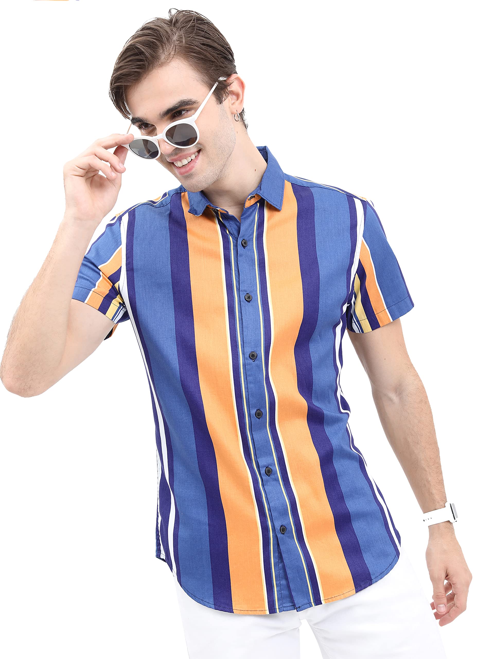 Ketch Mens Shirt Blue in blue