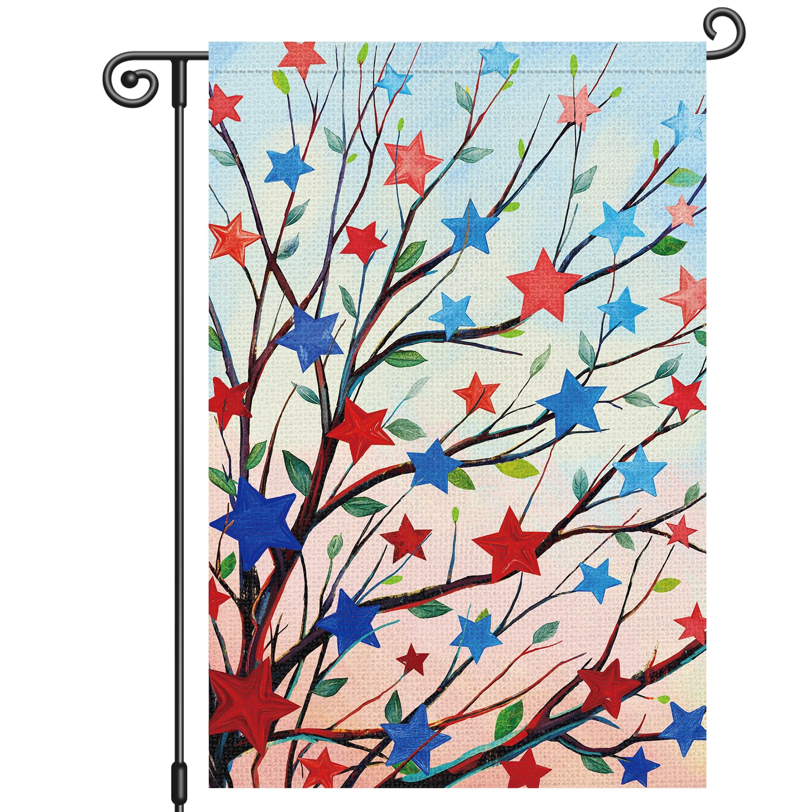 Louise Maelys Gartenflagge Frühlingsblumen – Doppelseitig, 30,5 X 45,7 Cm, Jute-Optik