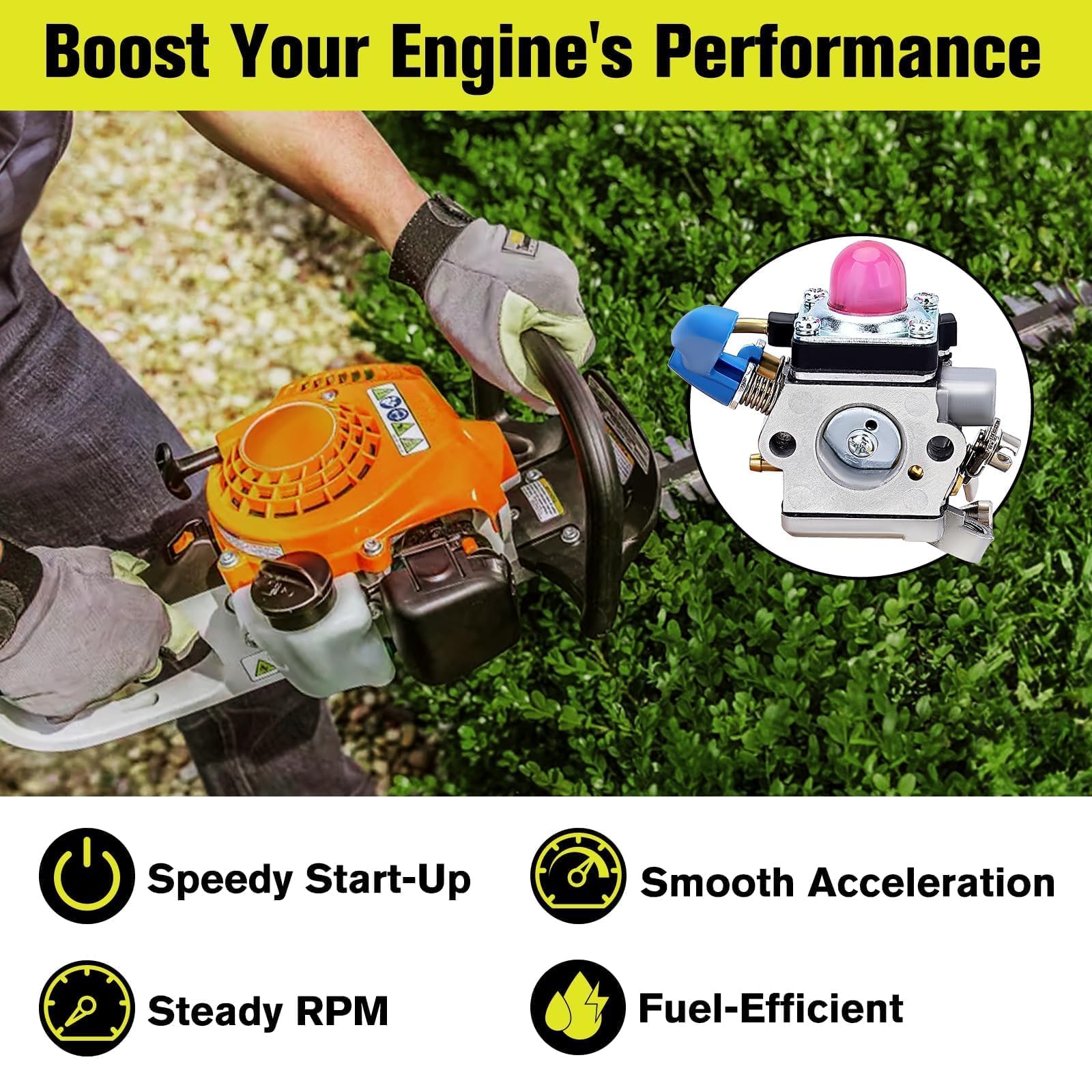 Amazon.com: Butom PP2822 Carburetor For Poulan Pro PP2822