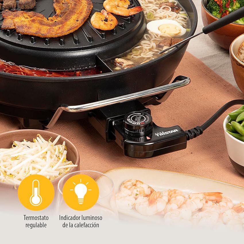 Thumbnail 3 de Tristar PZ-9131 Barbacoa coreana Hot Pot 3L🔥 para 4 personas