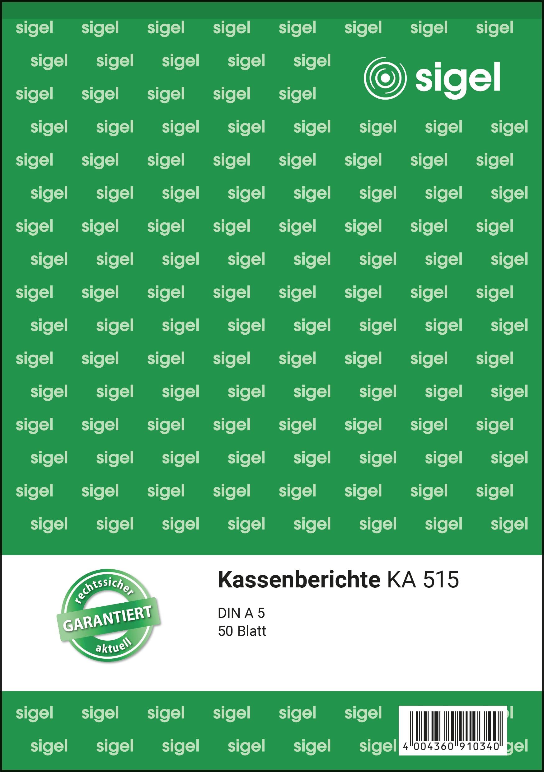 Sigel KA515 Report A5 50 Sheets Pack of 1