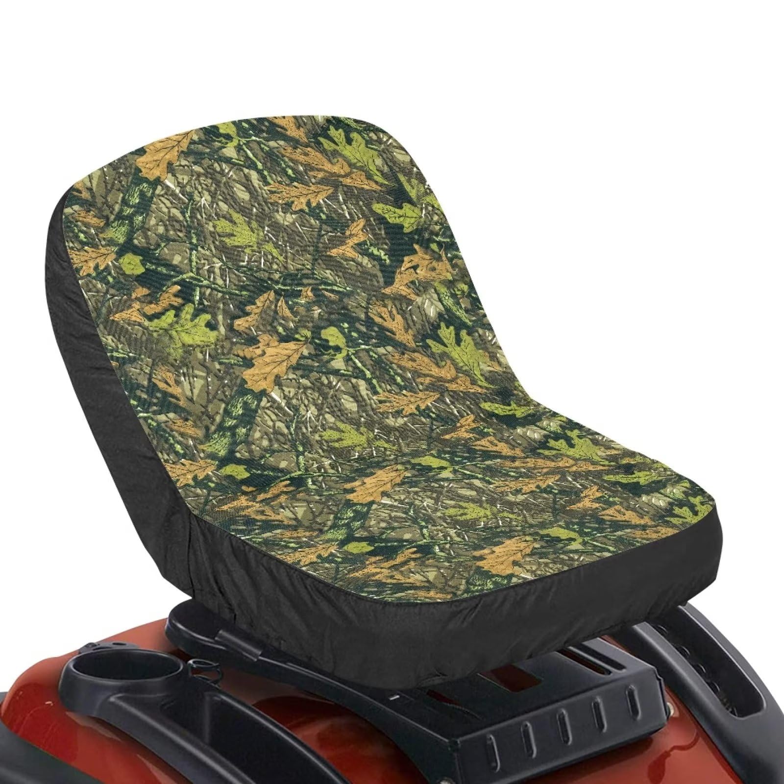 Tomeusey Lawn Mower Seat Cover Dustproof & Waterproof Tractor Seat Protector for Riding Lawn Mower Green Branch Print Durable Tractor Accessories