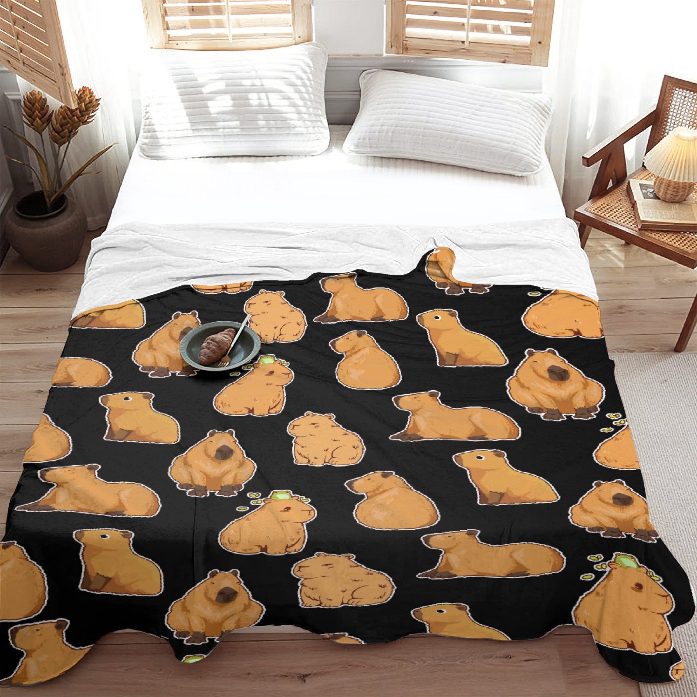 Couverture à Capuche Capybara - Plaid Géant Doux Et Chaud, Cape Cocooning Pour Maison, Canapé, Voyage