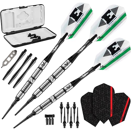 Viper Element 90% Tungsten Soft Tip Dart Set with Case, 18 Grams