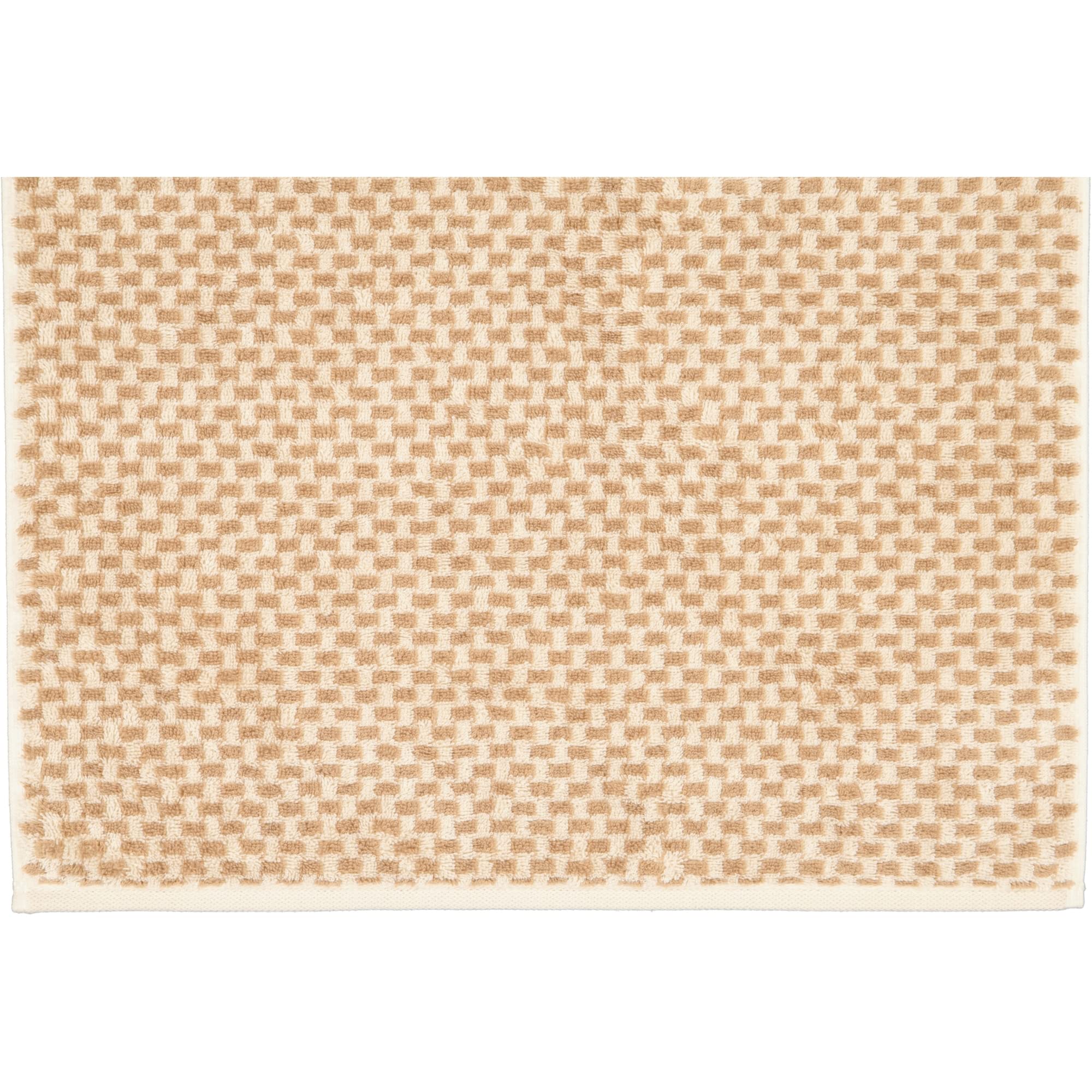 Cawö Home Asciugamano Natural Allover 6215 - Telo Doccia 80x150 Cm In Puro Cotone, Colore Natur-Caramel - Made In Germany