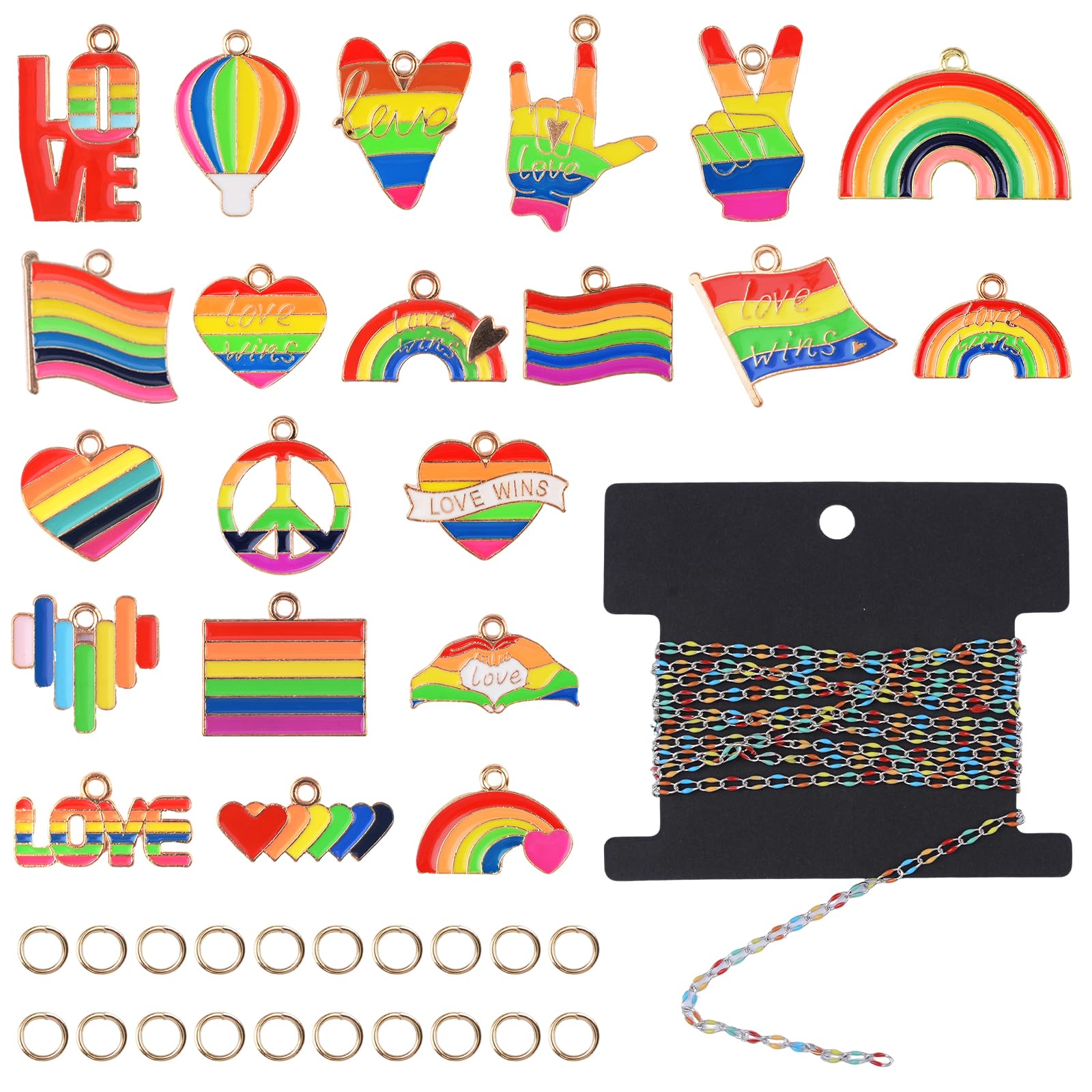 Chaîne à câble colorée pour créer vos propres colliers d'été et bracelets tendances DIY