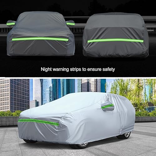 Miniatura 7 de Keyoog - La funda completa para automóvil de 6 capas es impermeable para todo tipo de clima, universal en todas las estaciones, prevención de nieve,