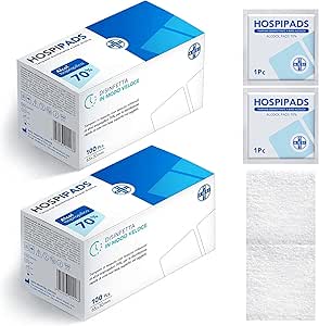 CURAD Alcohol Prep Pads (Pack Of 4 Boxes) 400 Pieces Of Medium Isopropyl Alcoh E - Foto 5