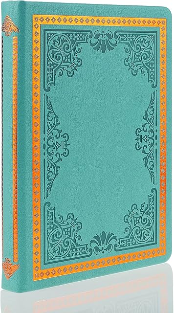 MAZERAN Vintage Journal, PU Leather Hard Cover Retro Embossed Travel Diary Writing Notebook, Thick 288 pages College Lined Personal Notepad Gift for Girls Women Daughter