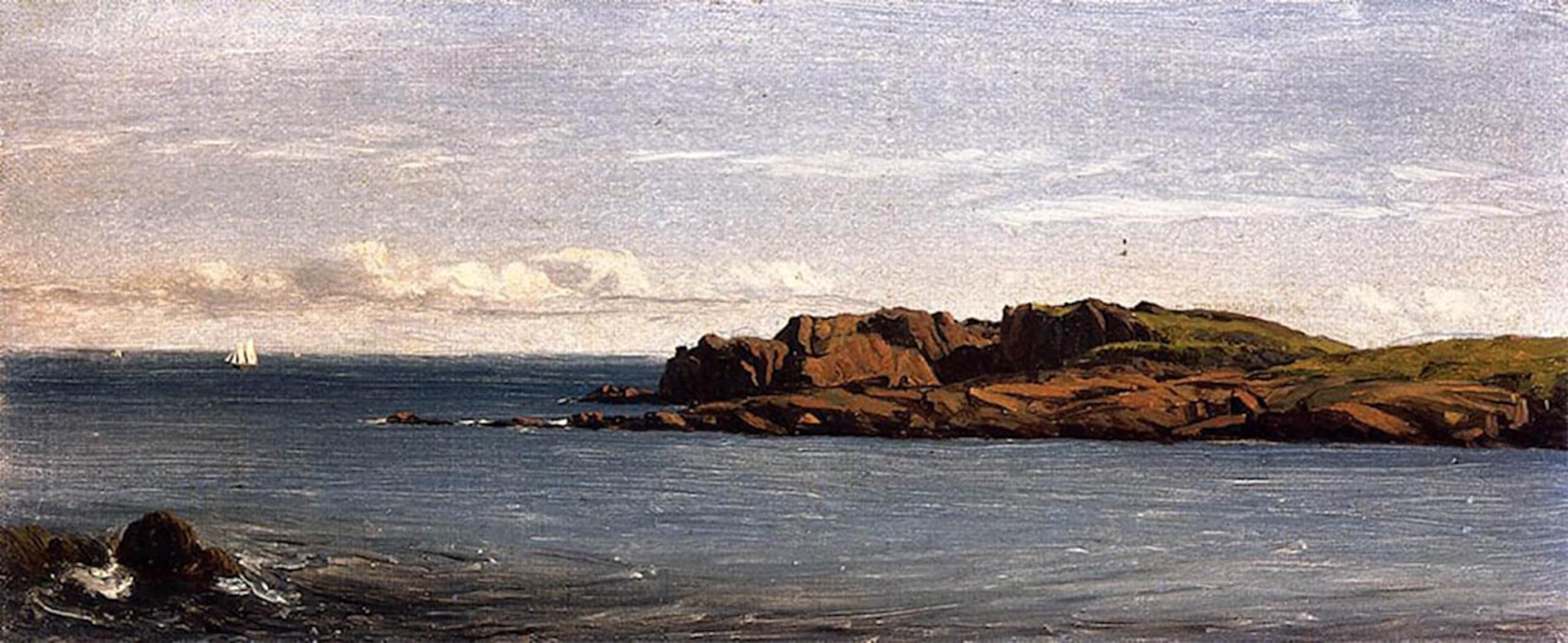 POSTERIIk Famous Print Pop Art Wall Art Graffiti Study on the Massachusetts by Sanford Robinson Gifford Art Prints for Home Decor 60x90cm