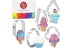 Ice Cream Cookie Cutter 5-Pc USA-Made Set by Ann Clark