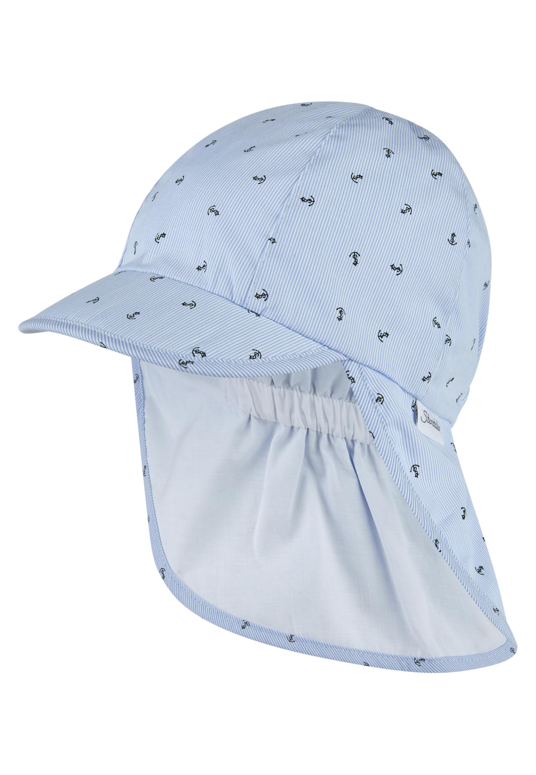 Sterntaler Jungen Sonnenhut Schirmmütze Nackens. Anker