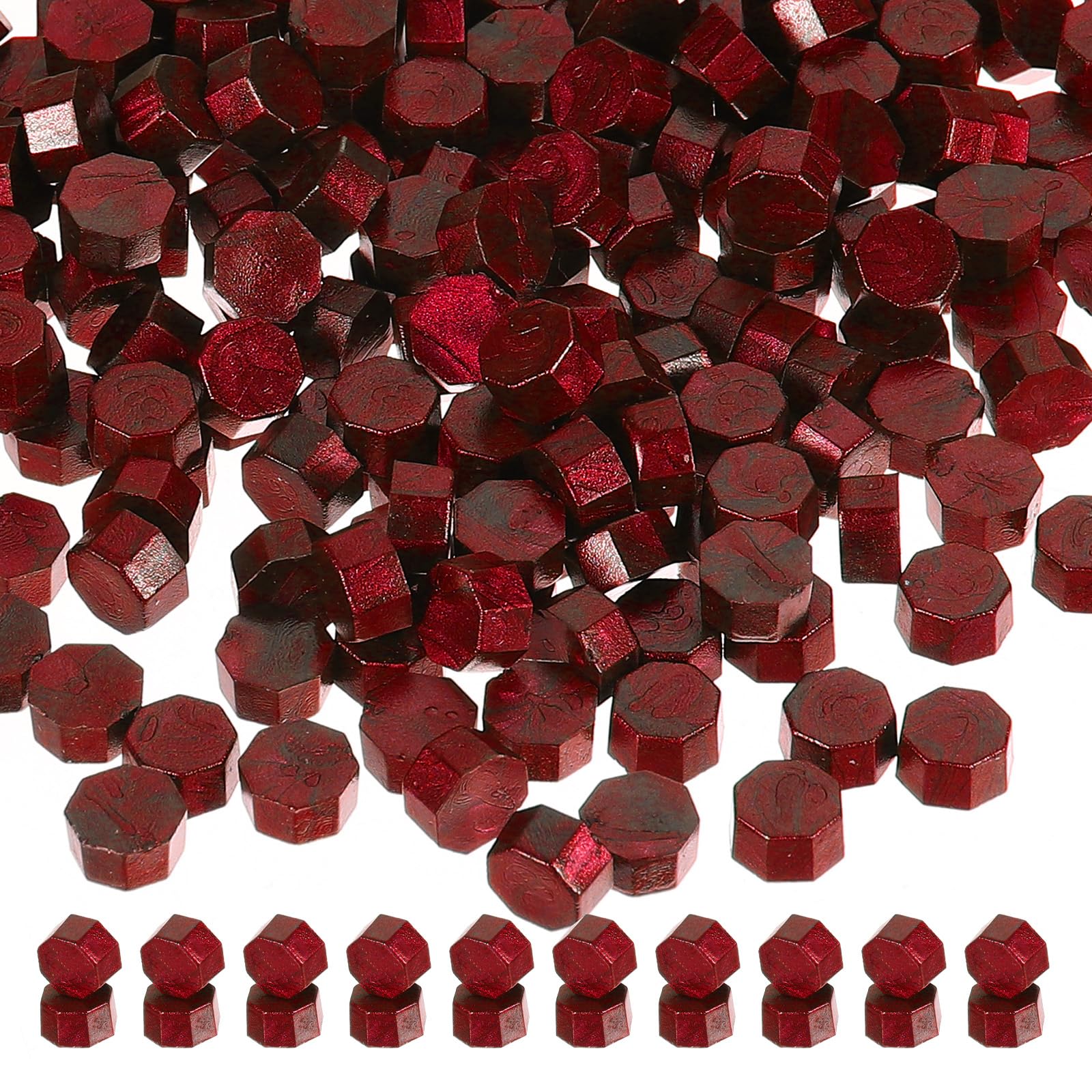 PATIKIL Wax Seal Beads, 720 Pack Red Wax Beads for Stamp Seals Light Red